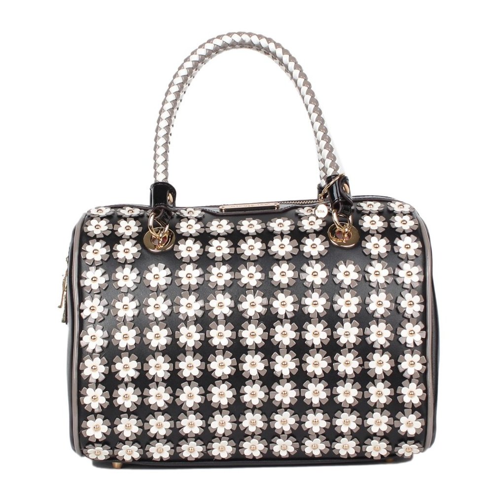 MEROZ Blooming Boston Bag, Black